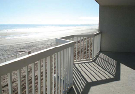 A balcony view at the Oceanfront Villas - Folly Beach, SC - Charleston, South Carolina