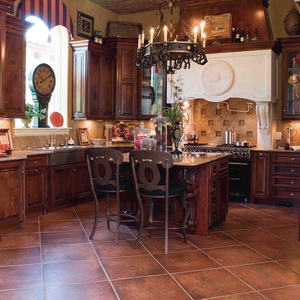 Tuscany Tile and Design - decorative kitchen with island
