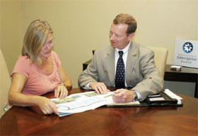 Jody Hyden, Charleston investment advisor, coaches his clients to help them find their way in today`s market.