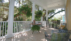 Photo of 74 Staurday Road from the porch. 74 Staurday Road is a luxury home in Mount Pleasant's I'On community for sale by Pam Bishop.